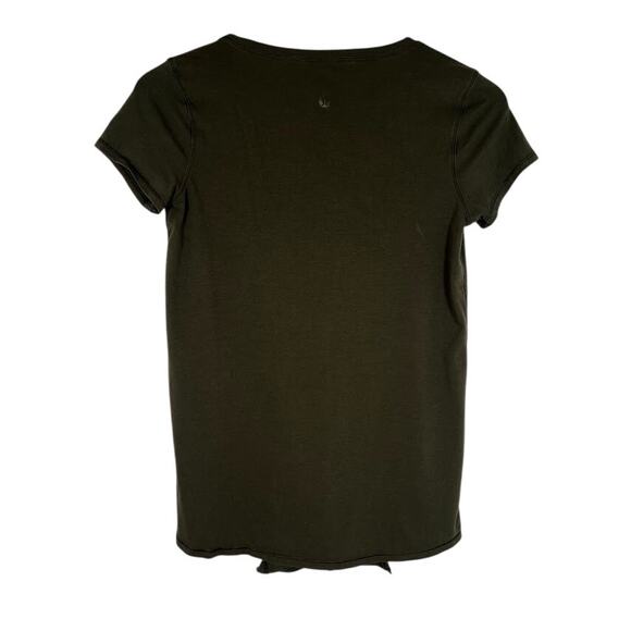 Lululemon Knot A Problem Tee 6 Green Short Sleeve V-Neck Activewear - Picture 5 of 8